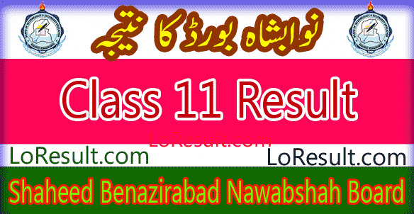 Nawabshah SBA Board Class 11 result 2024