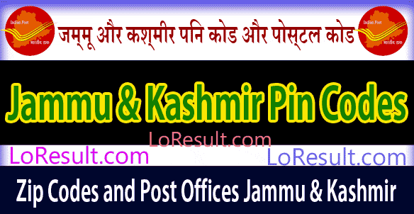 Jammu And Kashmir Pin Code and Post Offices List