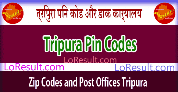 Tripura Pin Code and Post Offices List